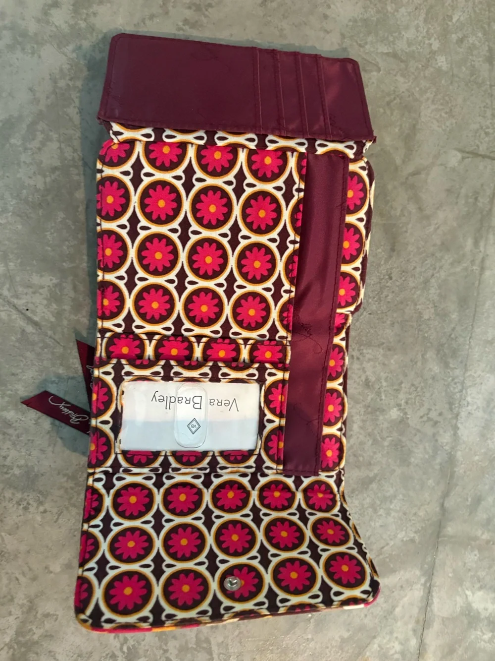 Vera Bradley wallet in the retired “Carnaby floral” pattern